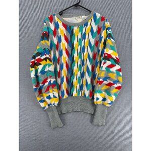Vtg Neil Martin Geometric Pullover Mens M Sweater Acrylic Y2K
